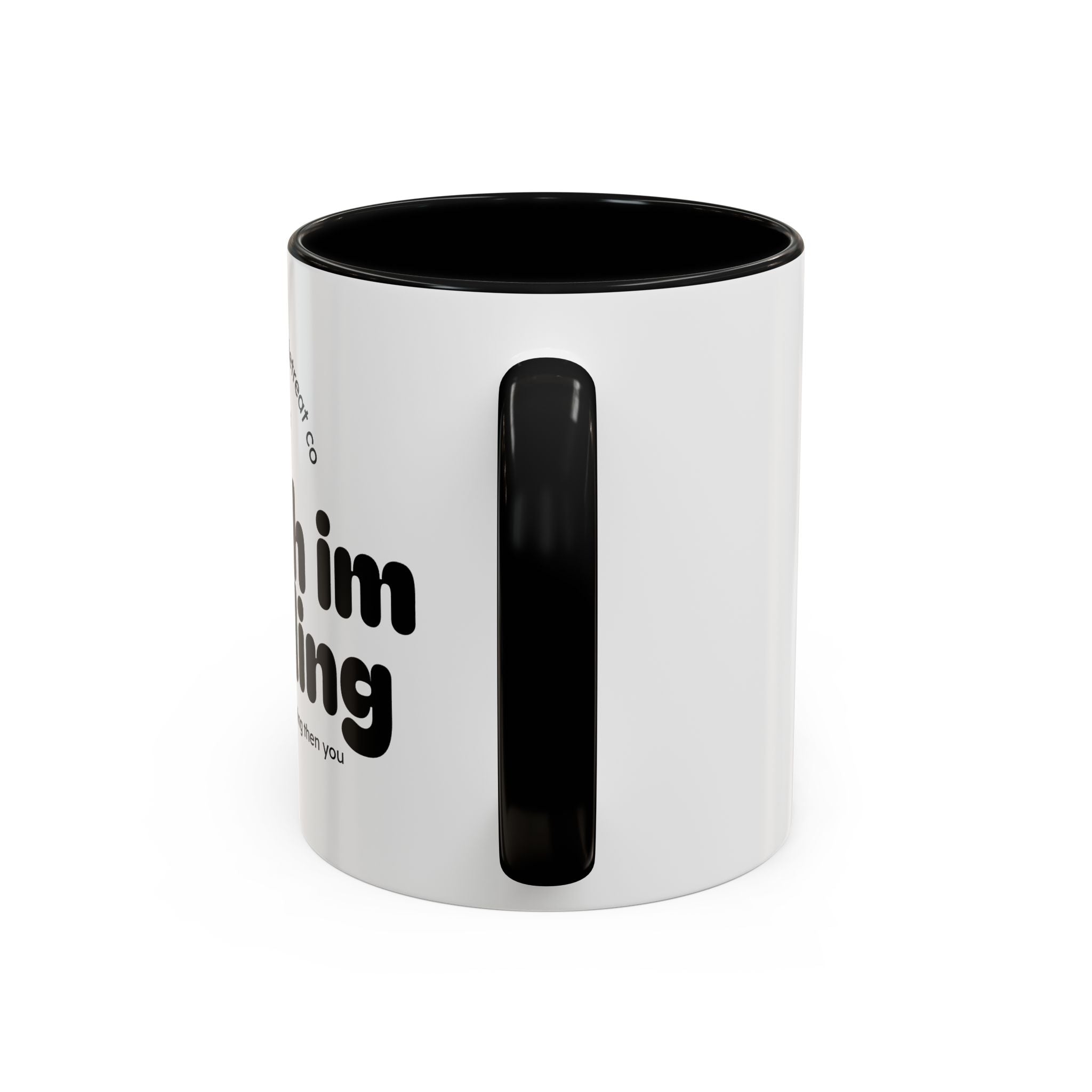 Reading Mug - "Shush I'm Reading" Accent Coffee Mug (11oz)