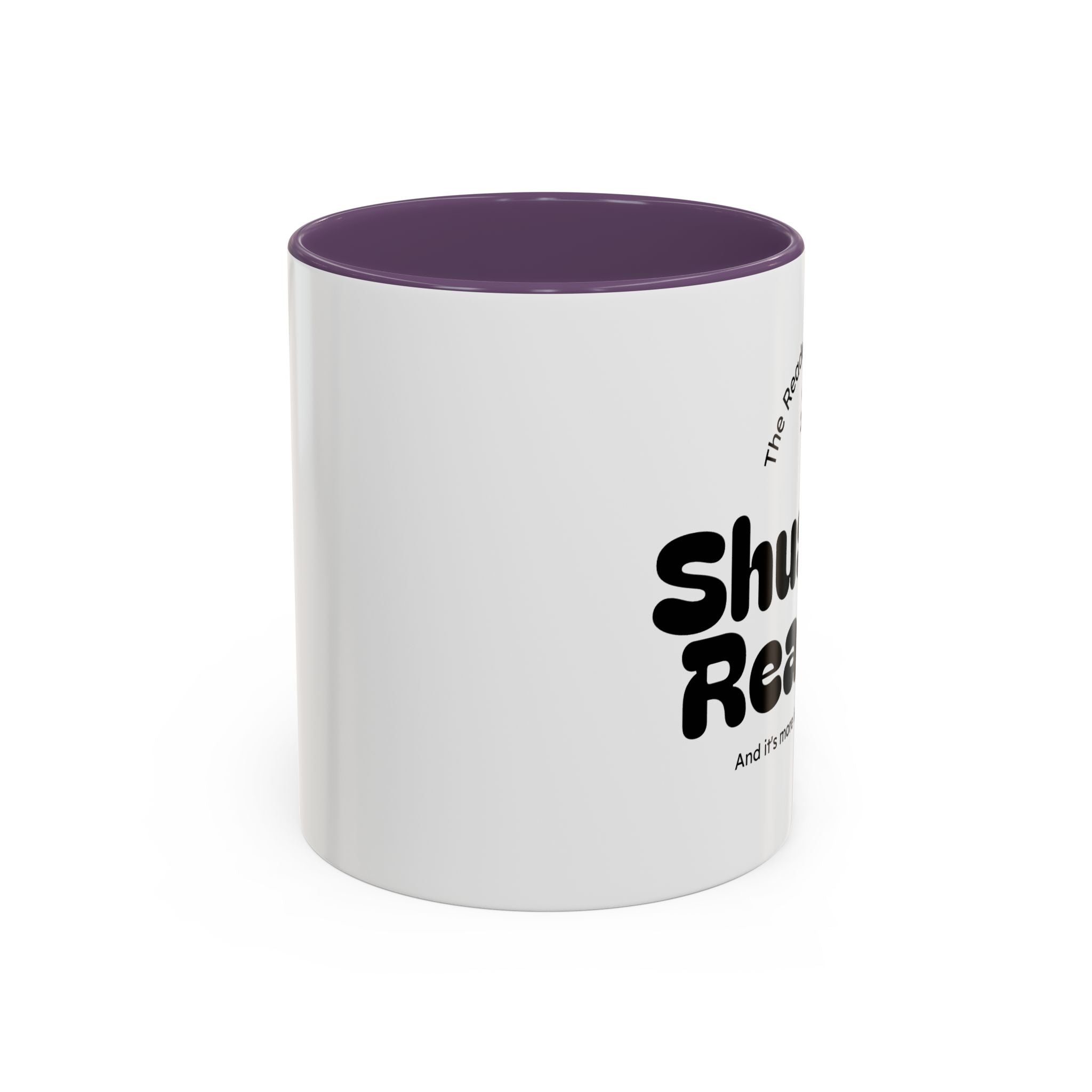 Reading Mug - "Shush I'm Reading" Accent Coffee Mug (11/15oz)