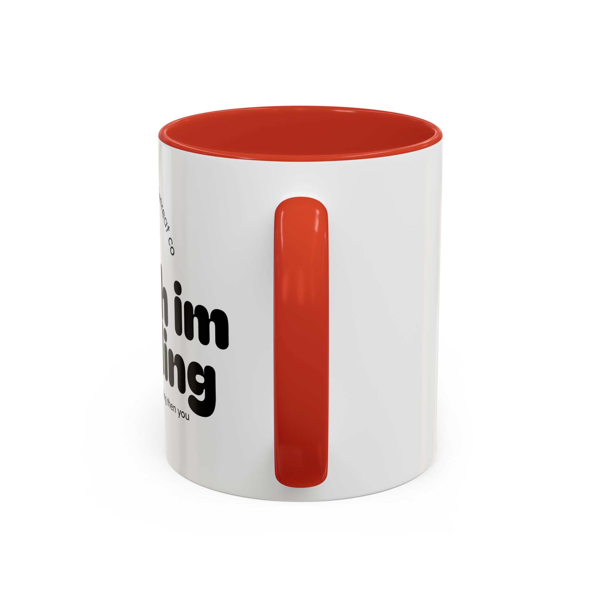 Reading Mug - "Shush I'm Reading" Accent Coffee Mug (11oz)