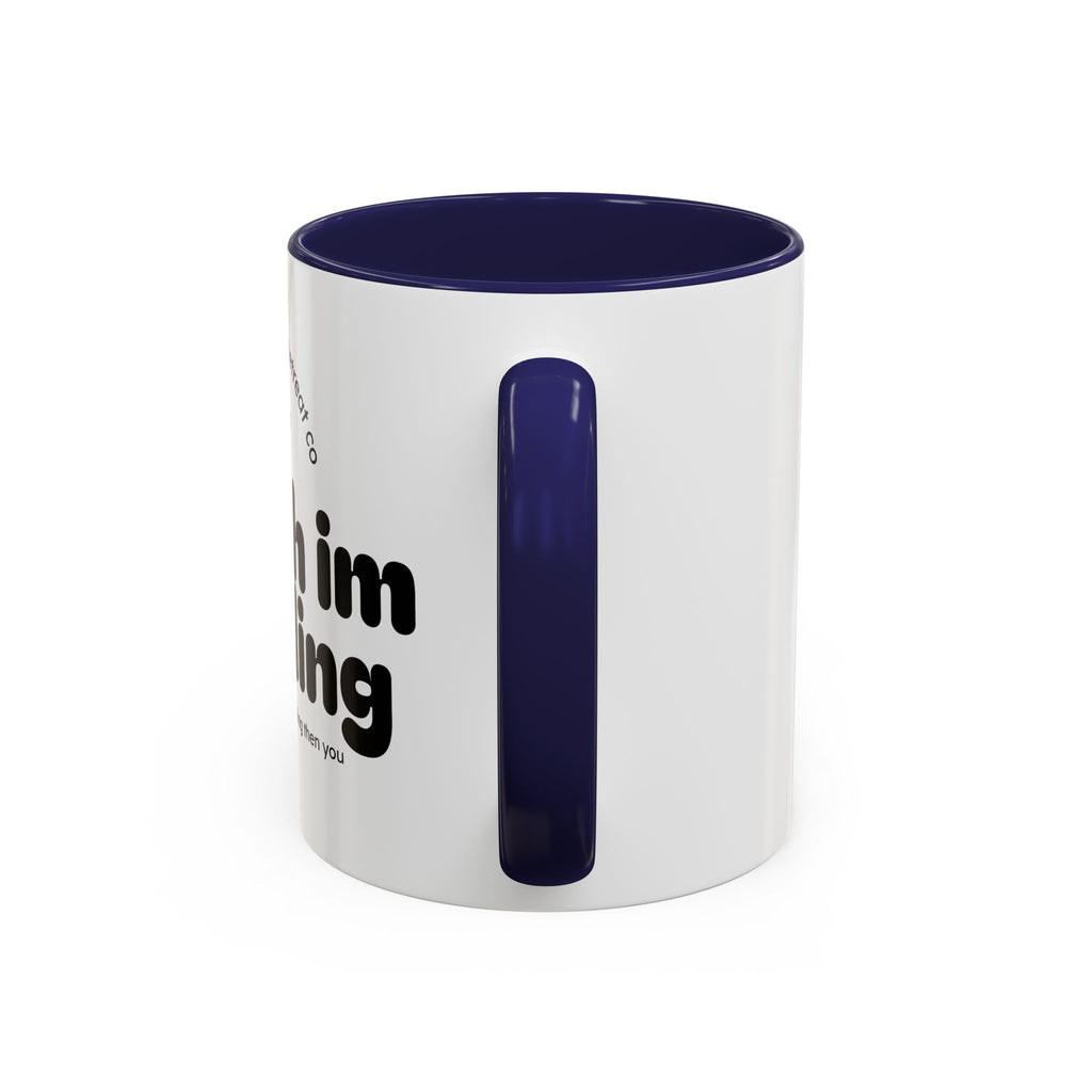 Reading Mug - "Shush I'm Reading" Accent Coffee Mug (11oz)