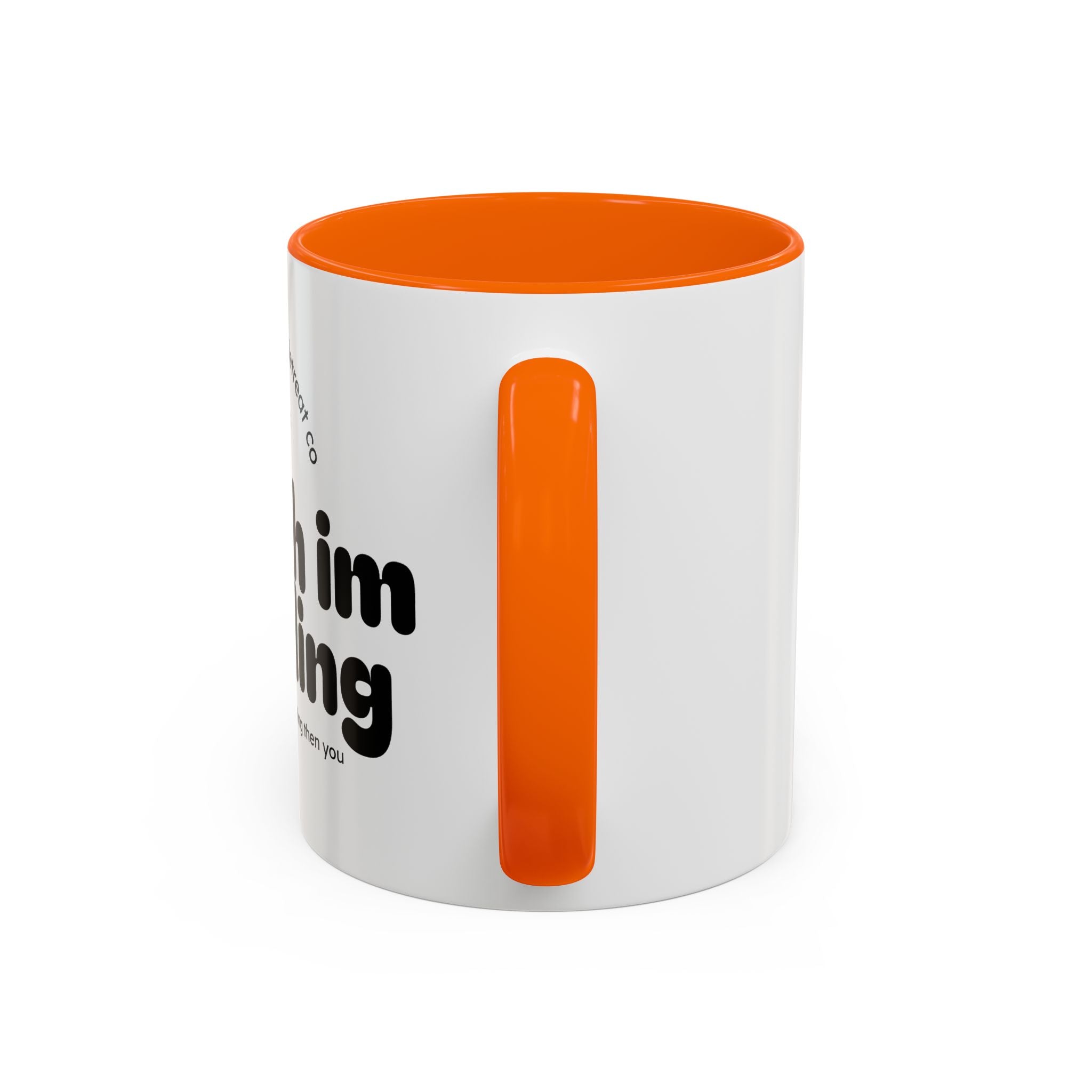 Reading Mug - "Shush I'm Reading" Accent Coffee Mug (11oz)