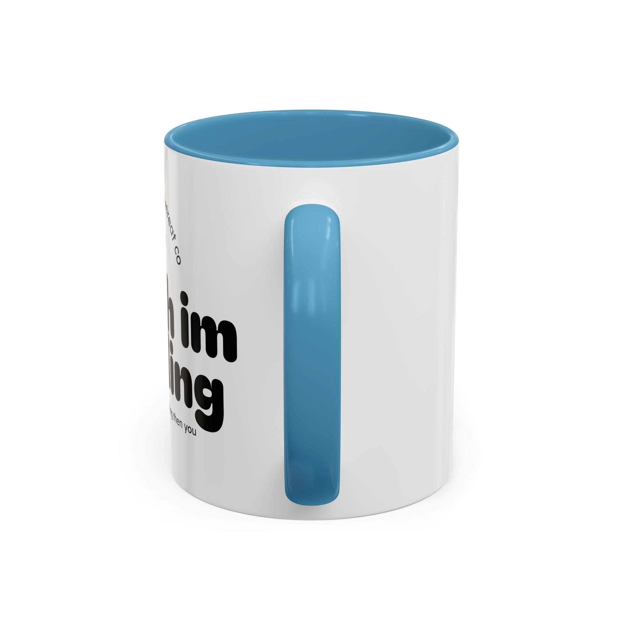 Reading Mug - "Shush I'm Reading" Accent Coffee Mug (11oz)